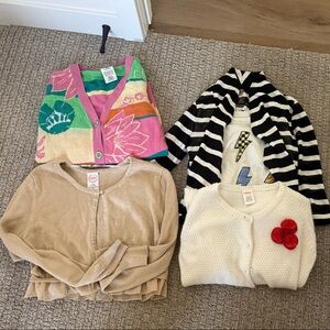 Colorful Cardigan and Sweater Set